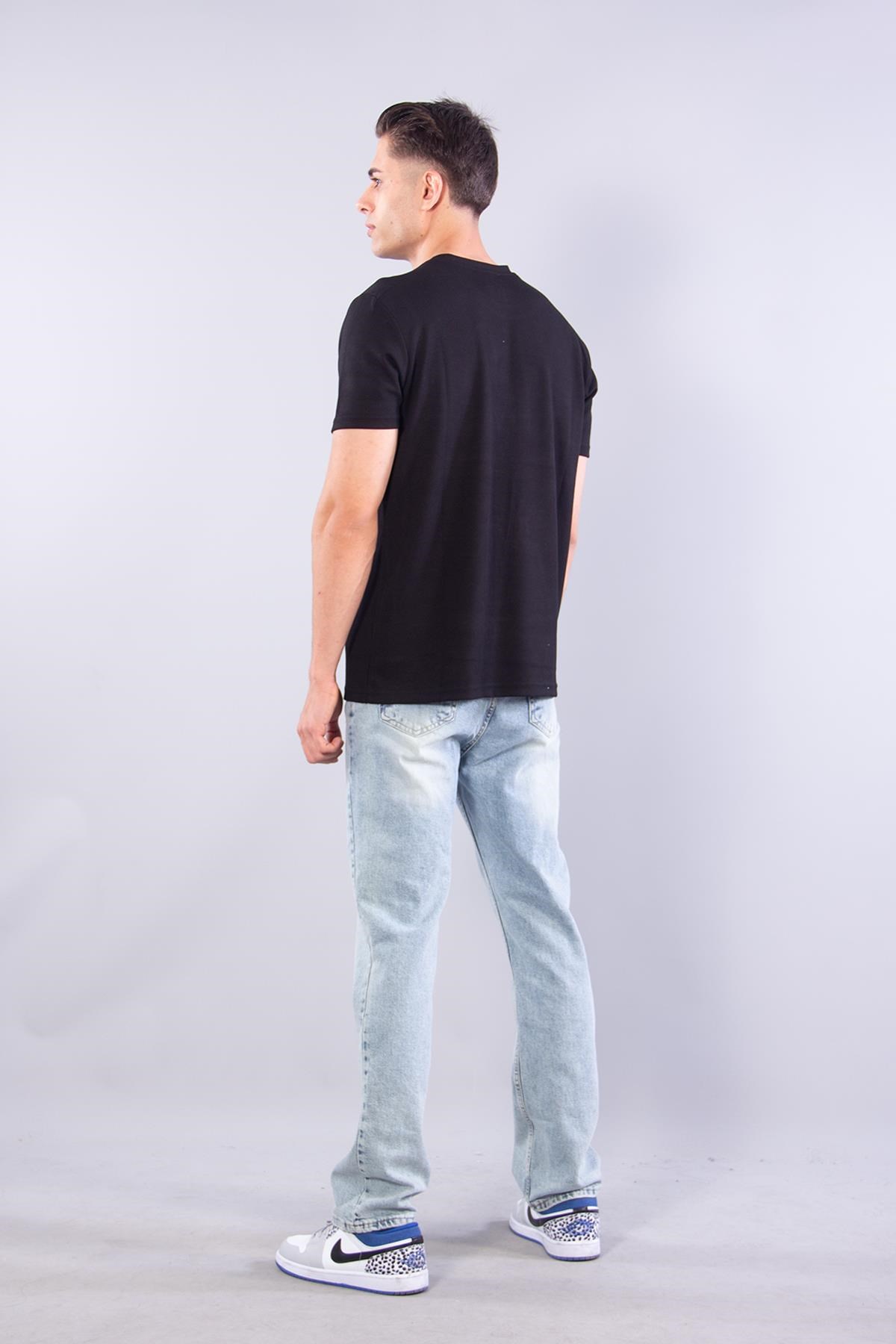 T-shirtmckanzie8337 Sıfır Yaka Fitilli Modal T-shirtkadınerkek