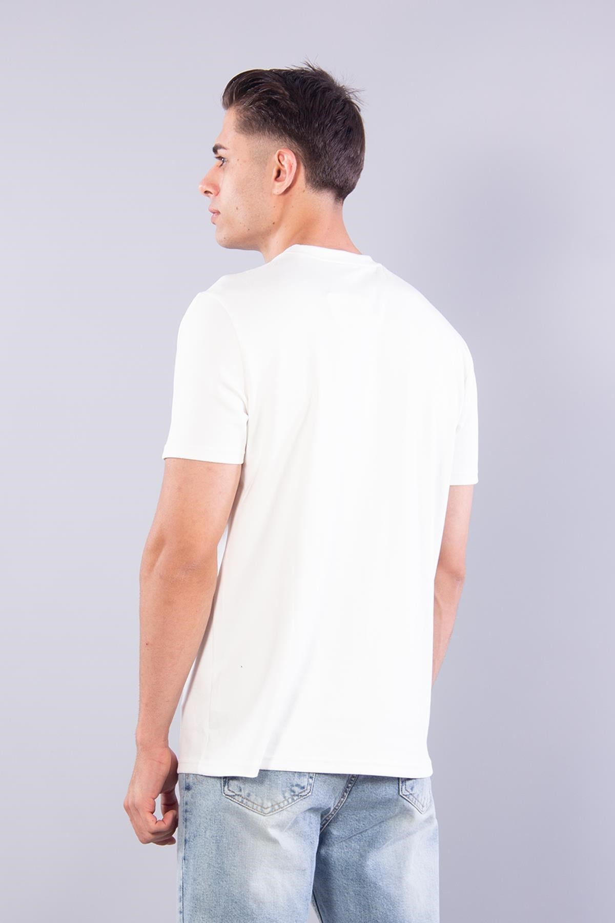 T-shirtmckanzie8337 Sıfır Yaka Fitilli Modal T-shirtkadınerkek