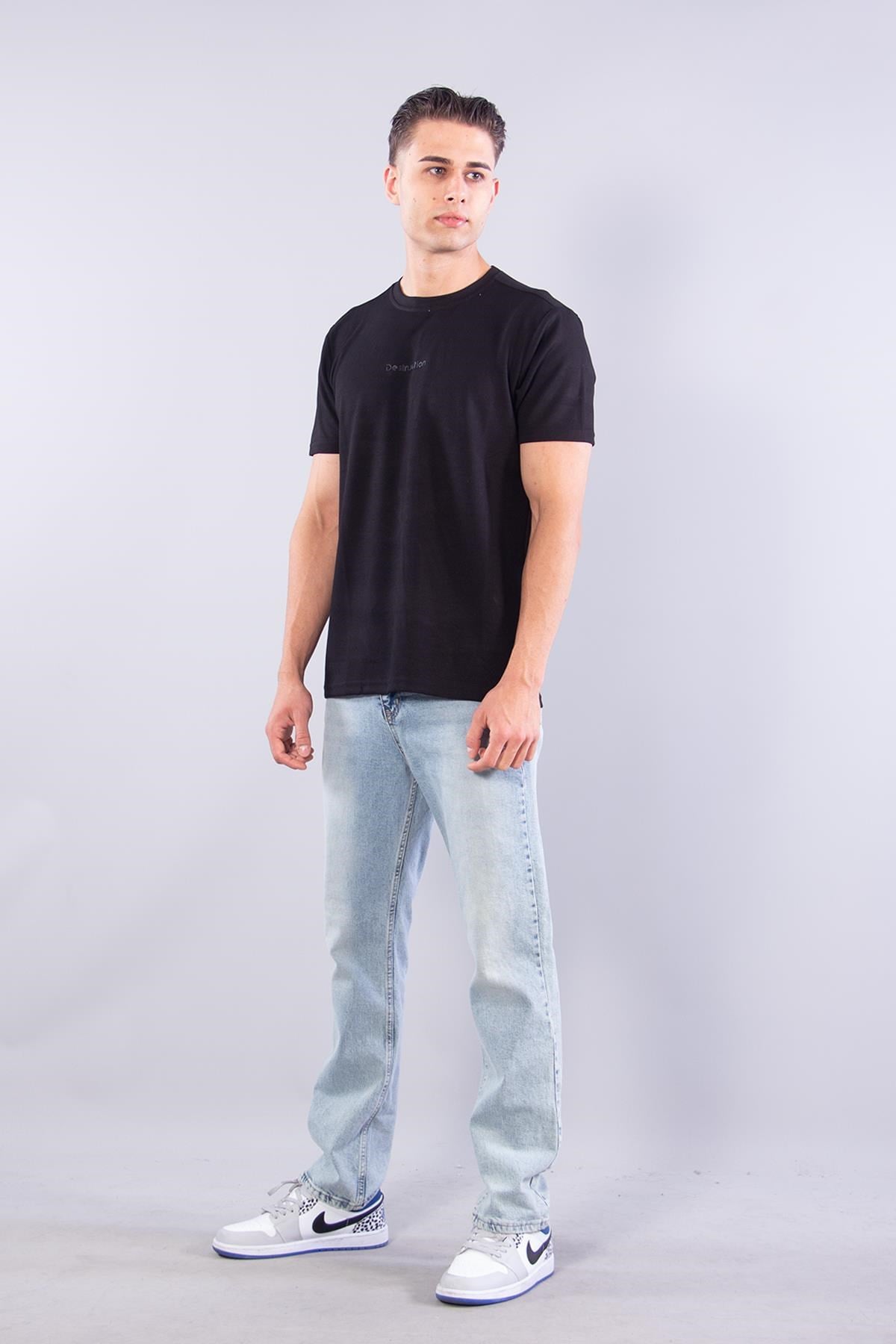 T-shirtmckanzie8337 Sıfır Yaka Fitilli Modal T-shirtkadınerkek