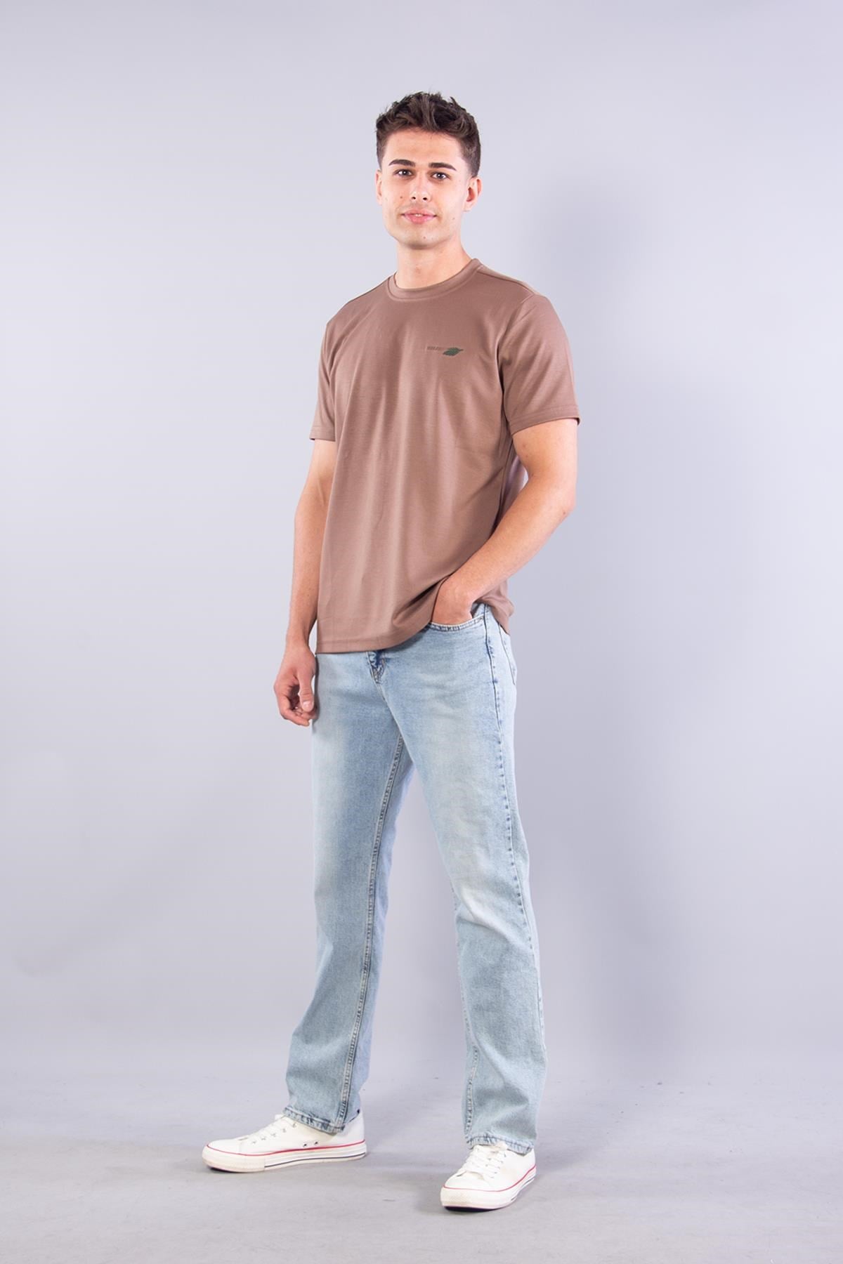 T-shirtmckanzie8342 Modal Overdo Yazılı O Yaka T-shirtkadınerkek