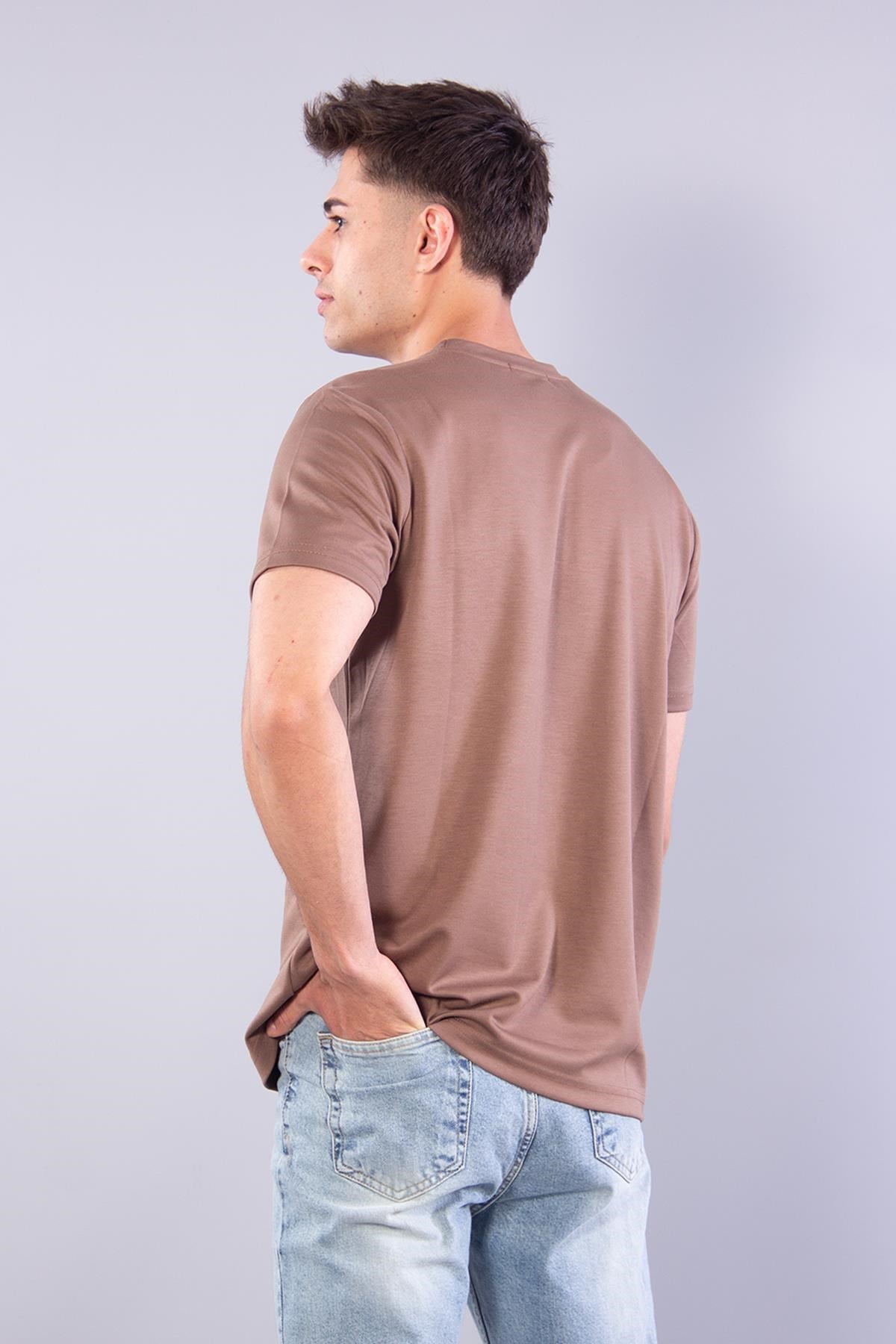 T-shirtmckanzie8342 Modal Overdo Yazılı O Yaka T-shirtkadınerkek