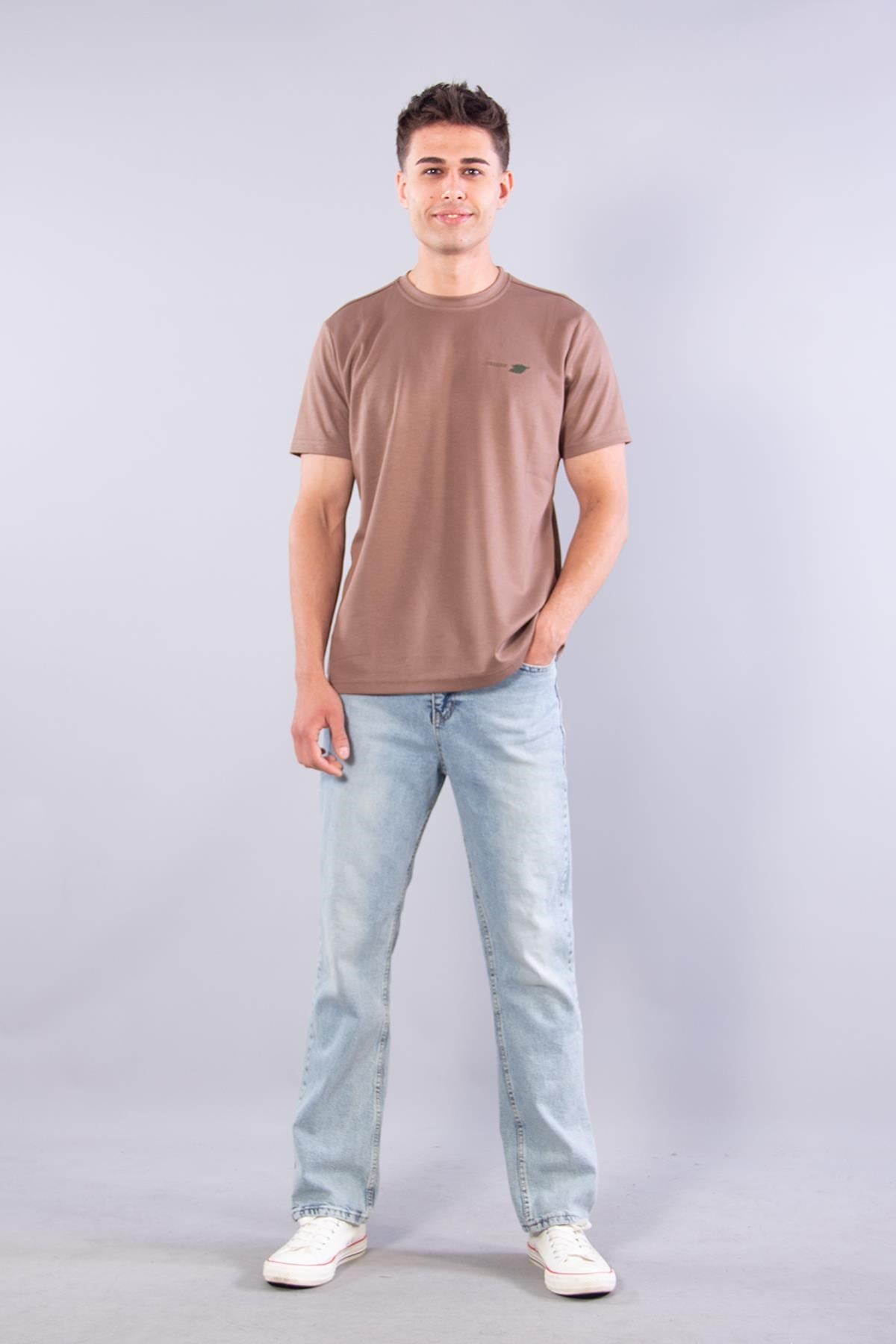 T-shirtmckanzie8342 Modal Overdo Yazılı O Yaka T-shirtkadınerkek