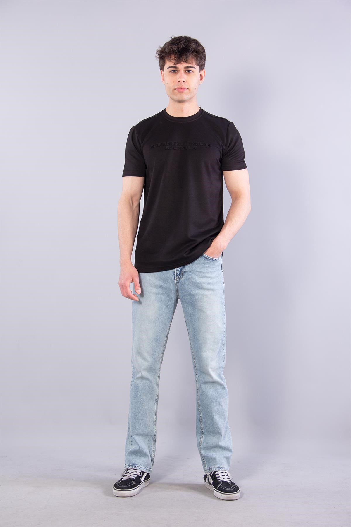T-shirtmckanzie8377 All Those Moment Till Kabartma Baskılı O Yaka Modal T-shirtkadınerkek