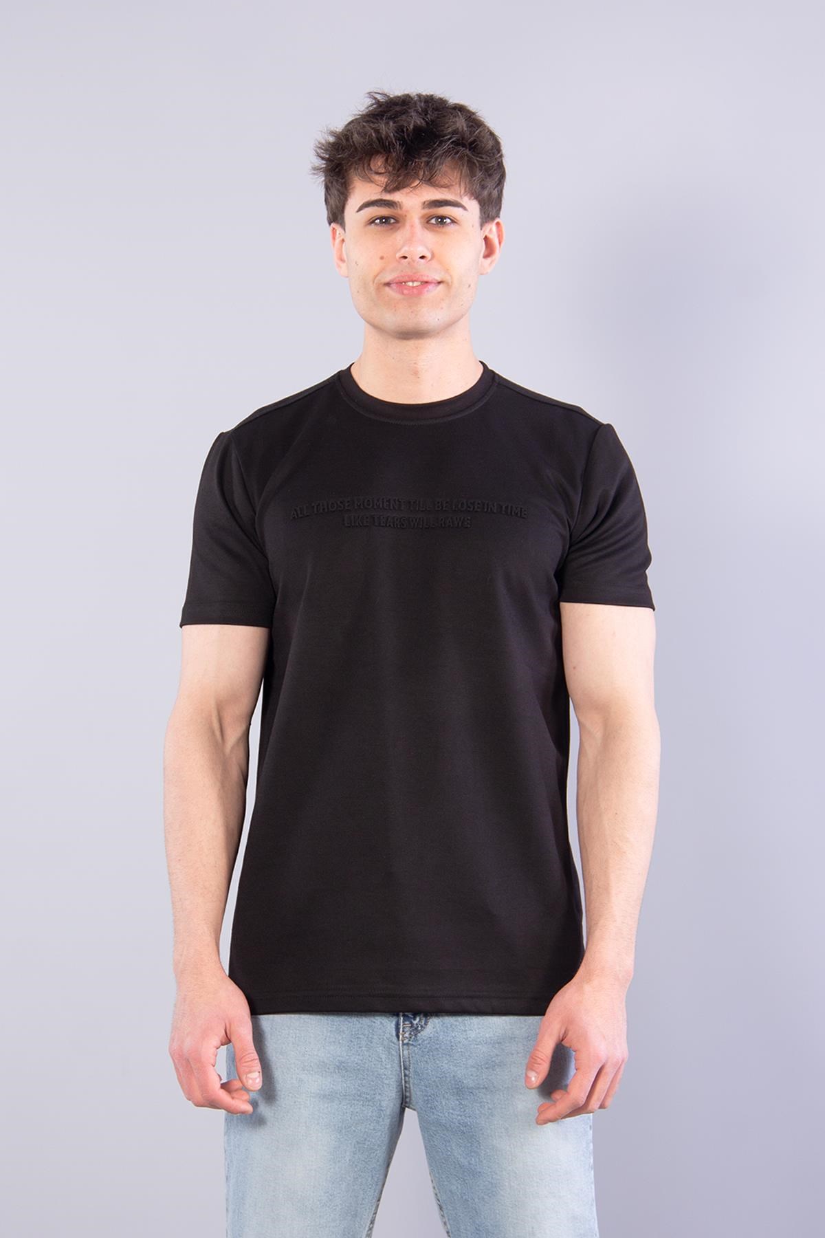 T-shirtmckanzie8377 All Those Moment Till Kabartma Baskılı O Yaka Modal T-shirtkadınerkek