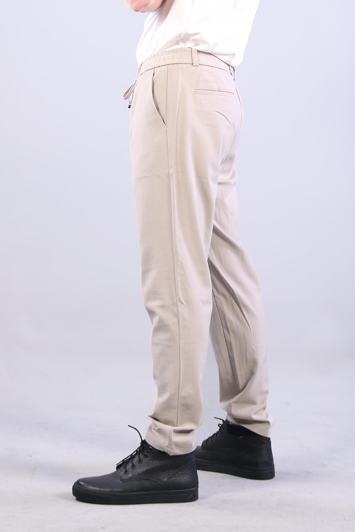 Pantolonmckanzie888 Yancep Beli İpli Lastikli Kumaş Jogger Pantolonkadınerkek