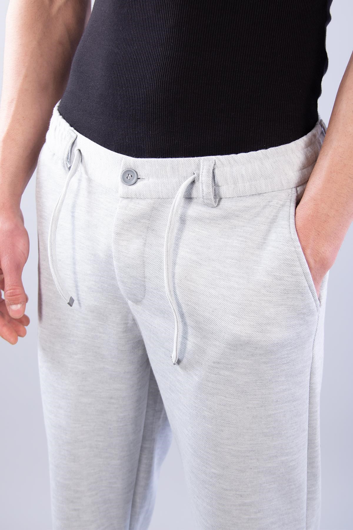 Pantolonmckanzie936 Beli Lastikli Petek Kumaş Pantolonkadınerkek