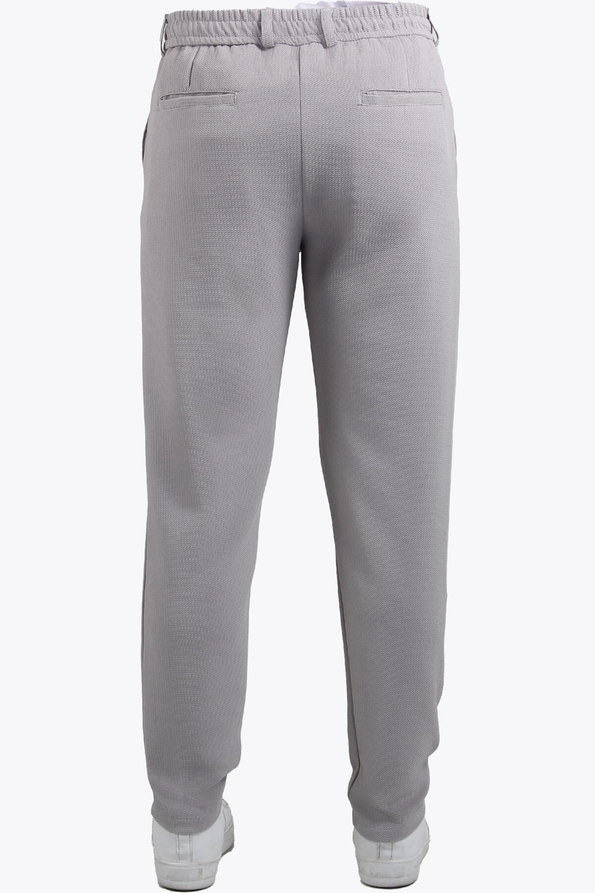 Pantolonmckanzie939 Tırtıklı Kumaş Beli Lastikli Pantolonkadınerkek