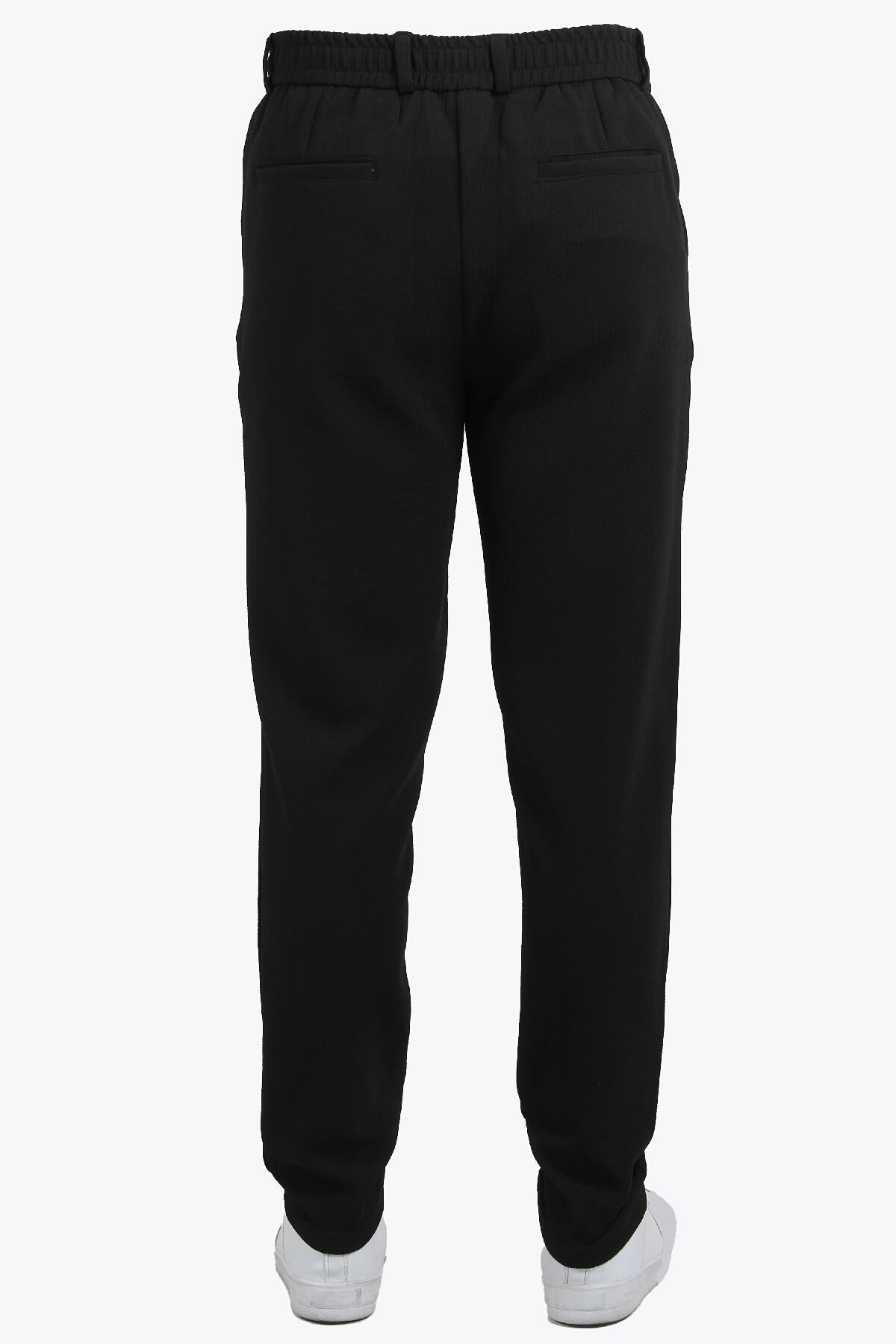 Pantolonmckanzie939 Tırtıklı Kumaş Beli Lastikli Pantolonkadınerkek