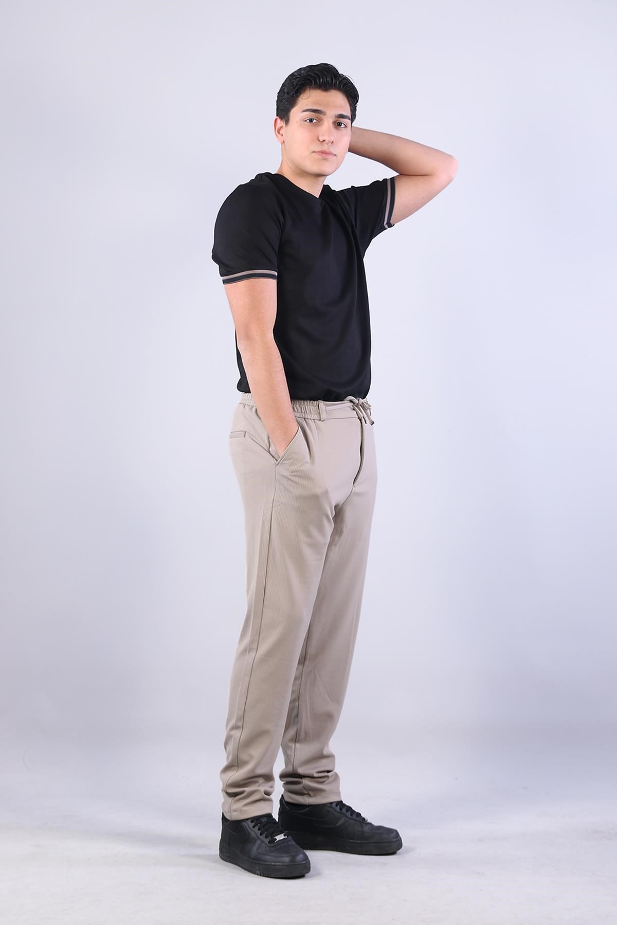 Pantolonmckanzie950 Pütürlü Kumaş Jogger Pantolonkadınerkek