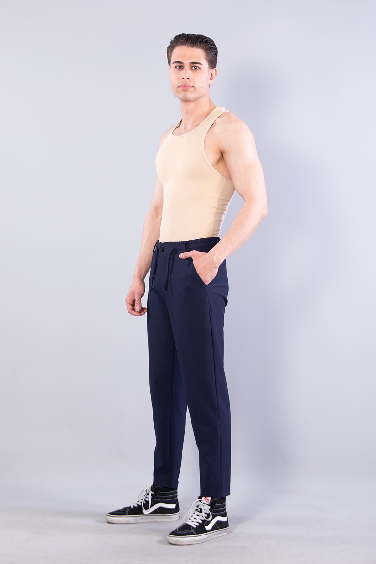 PantolonmckanzieBeli İpli Pike Pantolonkadınerkek