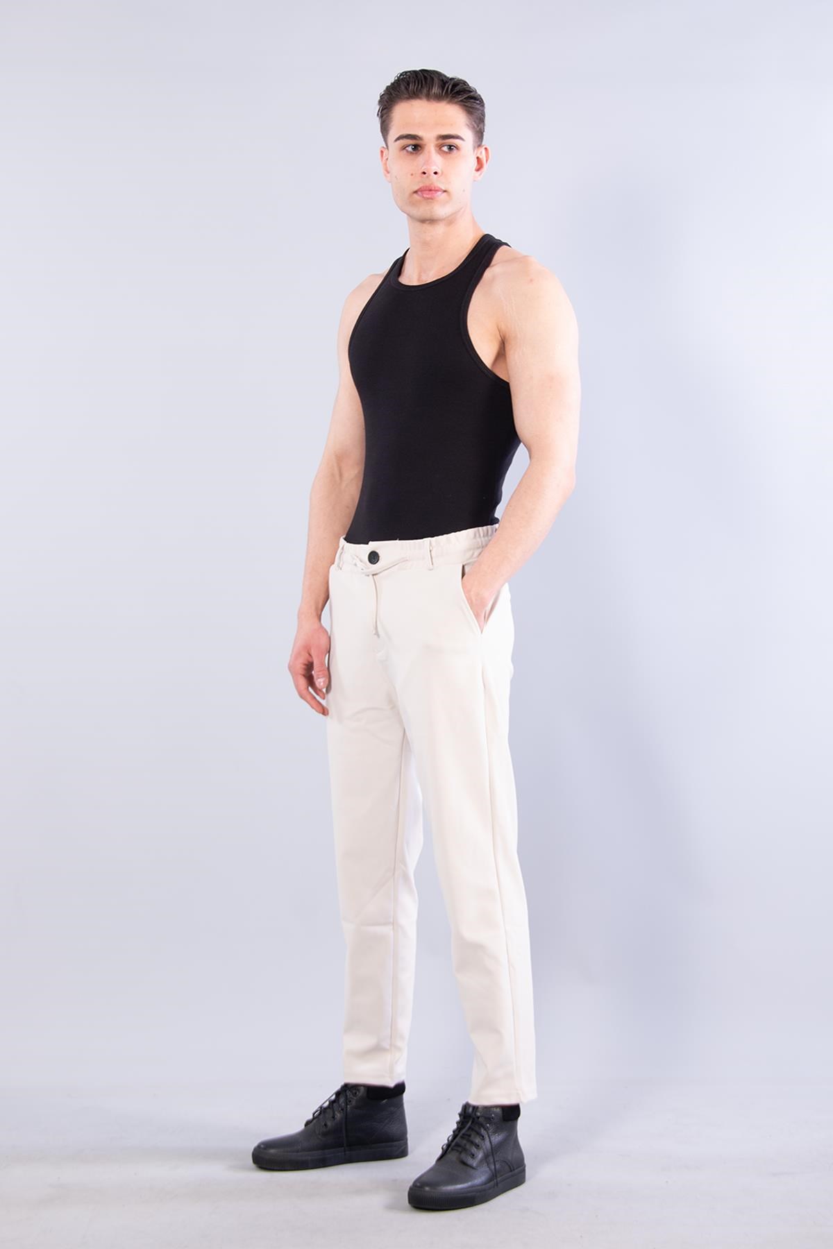 PantolonmckanzieBeli İpli Pike Pantolonkadınerkek