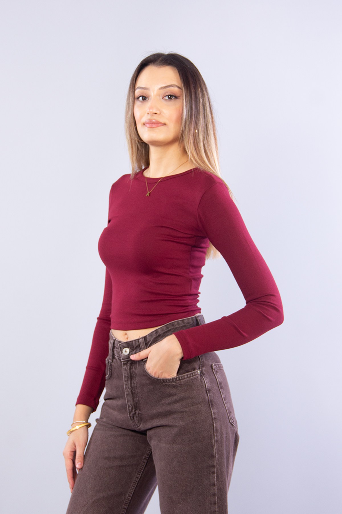 BluzmckanzieMW0000522 Penye Modal 20 DNY Lyc Ribana Bluzkadınerkek