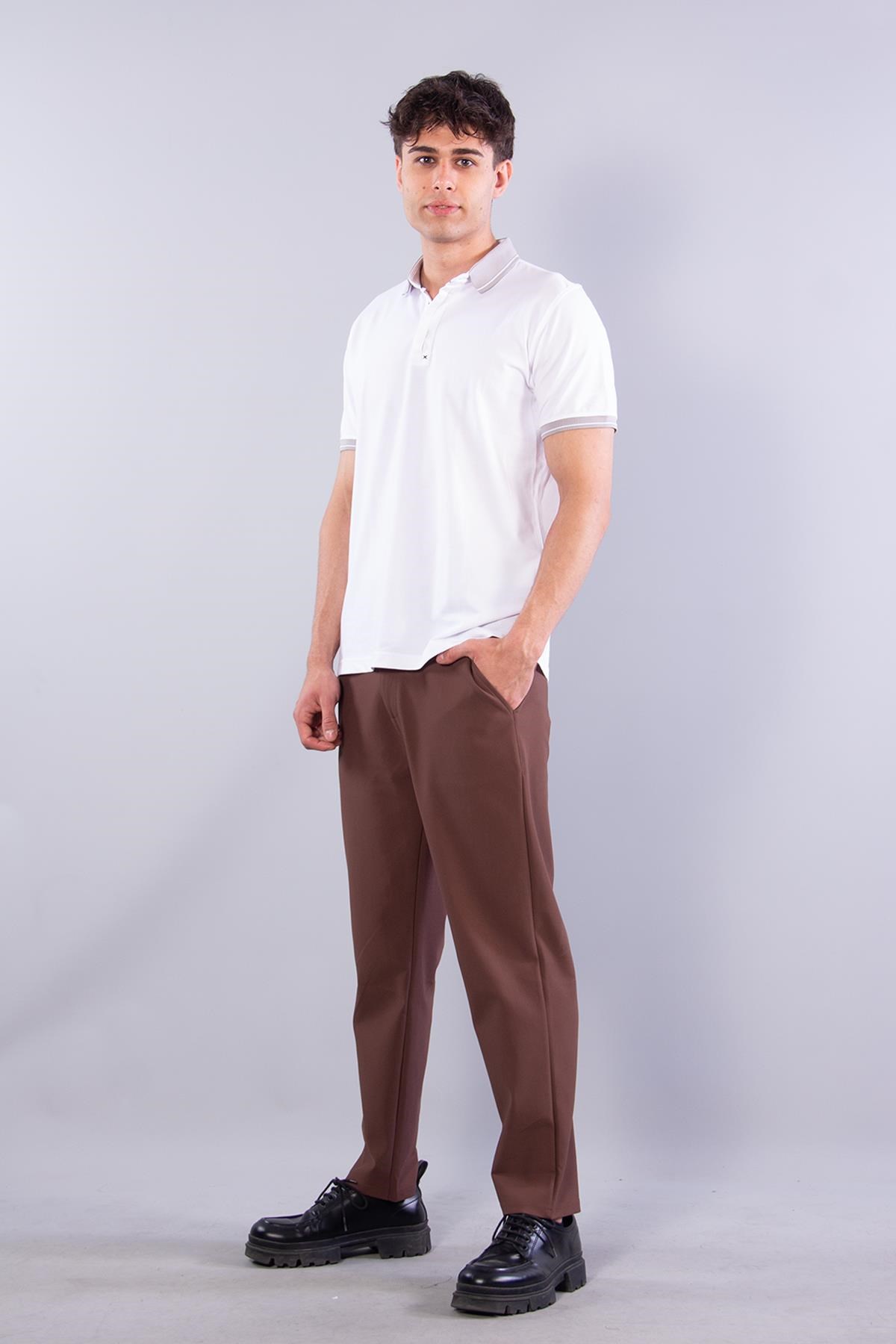 T-shirtmckanzieV7040 Oxford Pat Katlamalı A.Yaka T-shirtkadınerkek