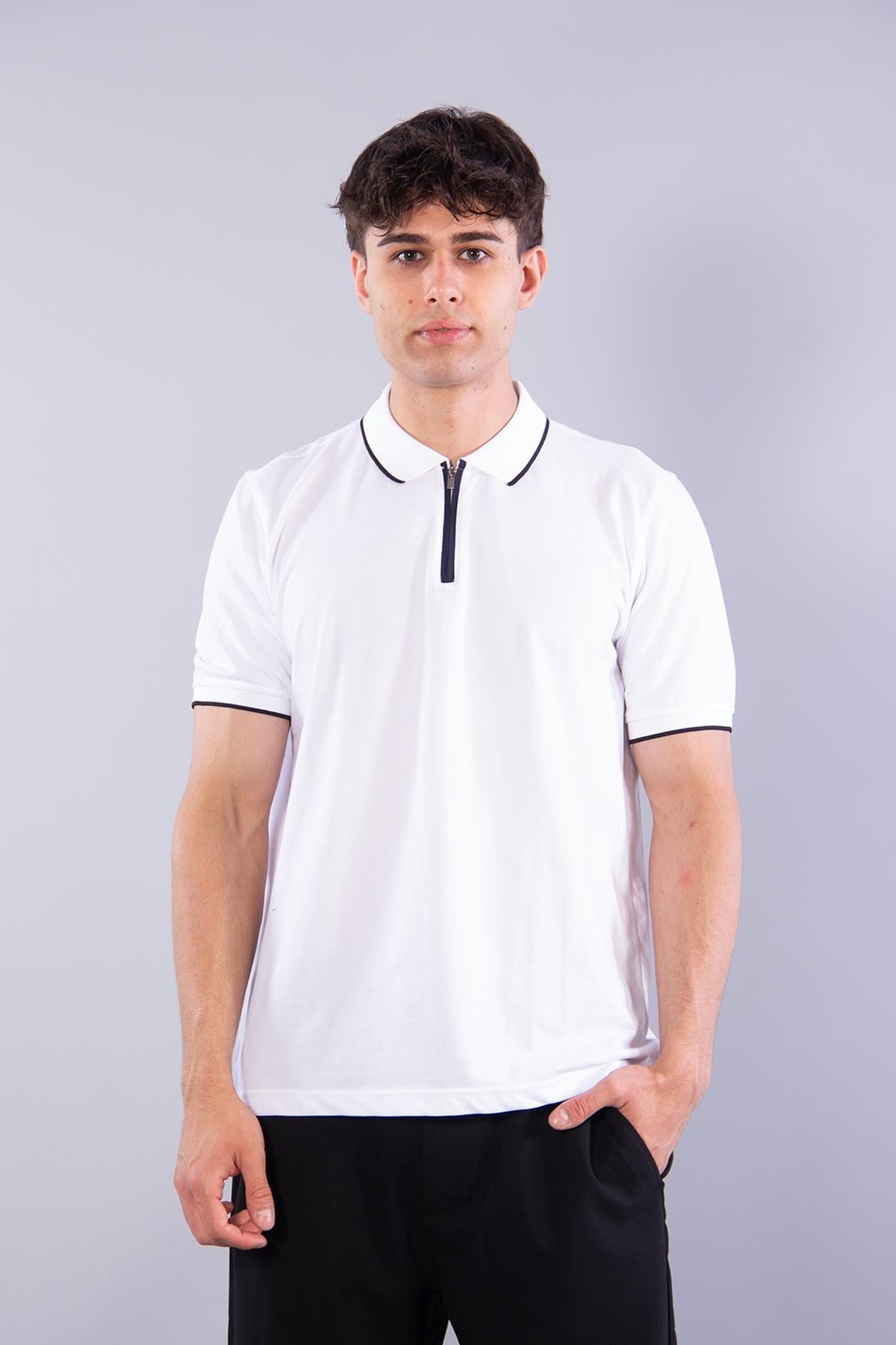 T-shirtmckanzieV7055 Polo Yaka Fermuarlı T-shirtkadınerkek