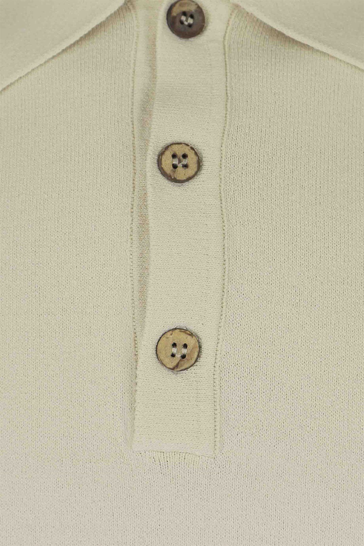 Basic Açık Bej Polo Triko Tişört