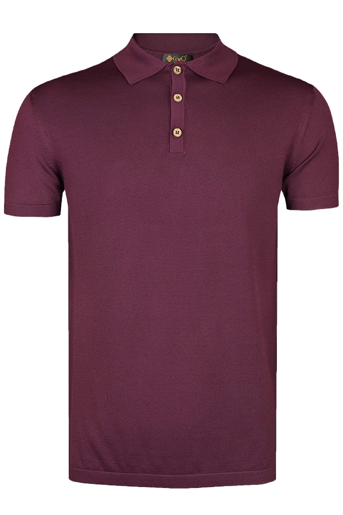 Basic Patlıcan Polo Triko Tişört