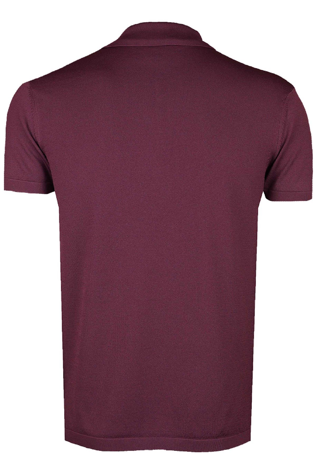 Basic Patlıcan Polo Triko Tişört