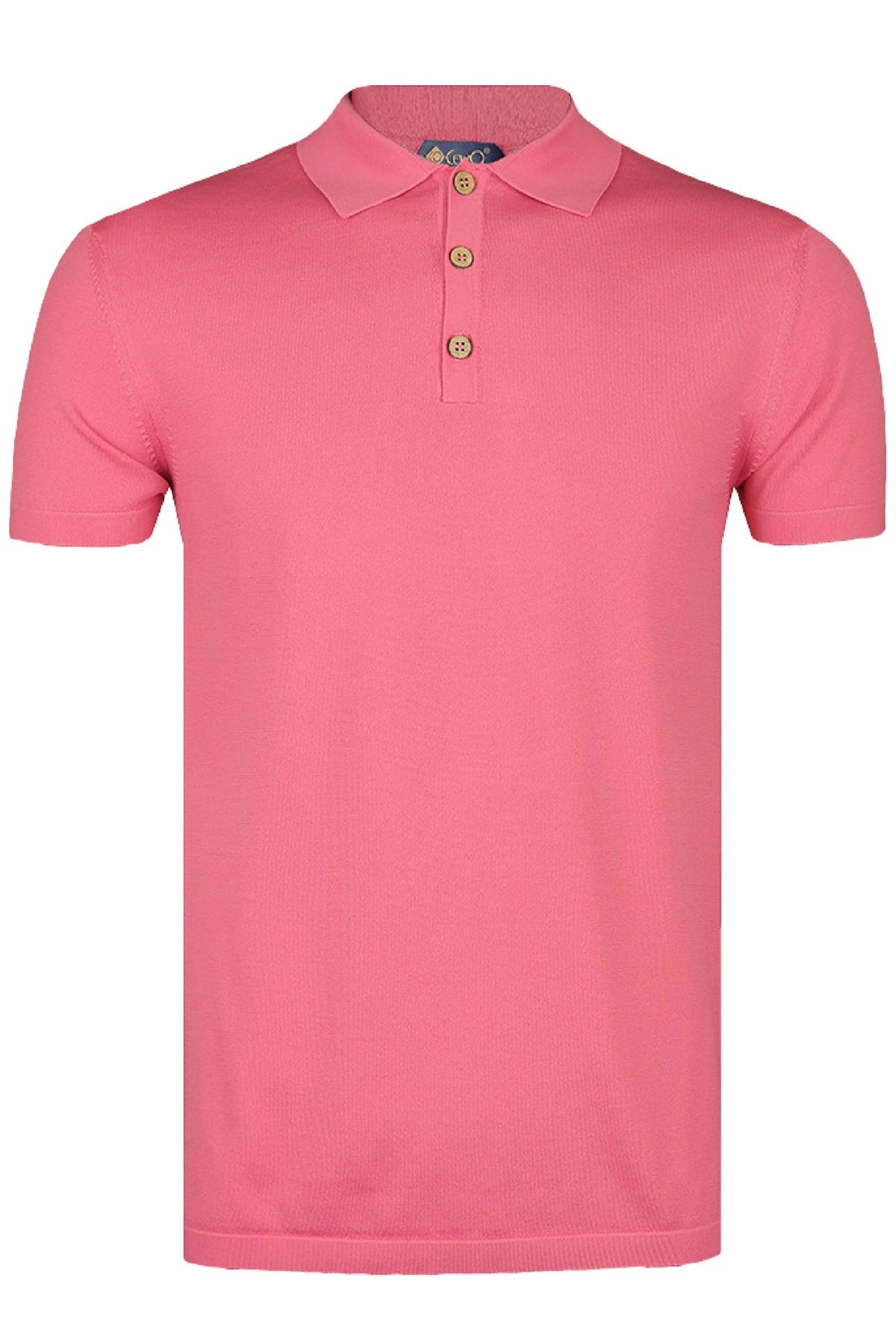 Basic Şeker Pembe Polo Triko Tişört