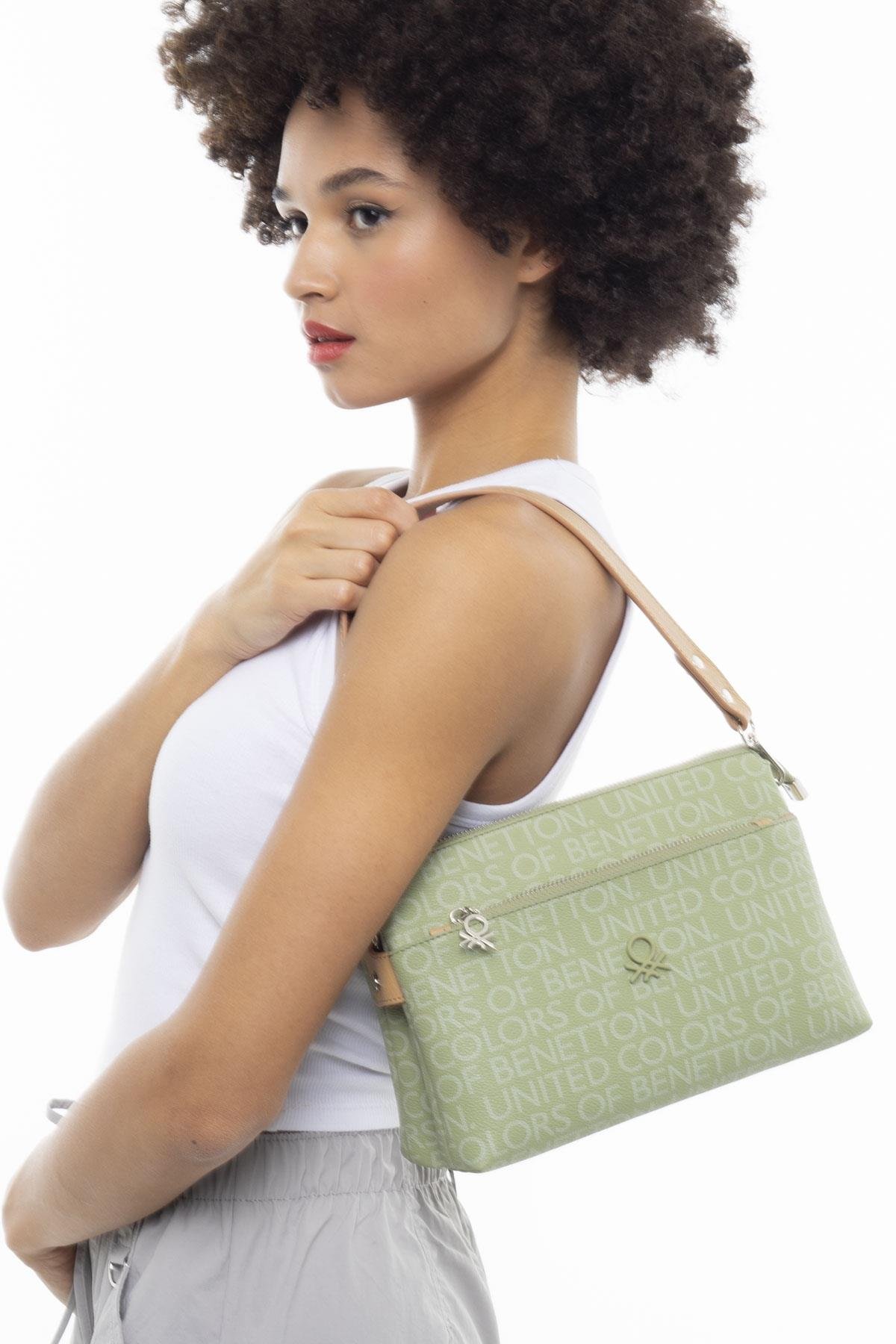 57-960-3-YESIL/A.CAMEL960 Yeşil Benetton Kadın Çapraz Çanta