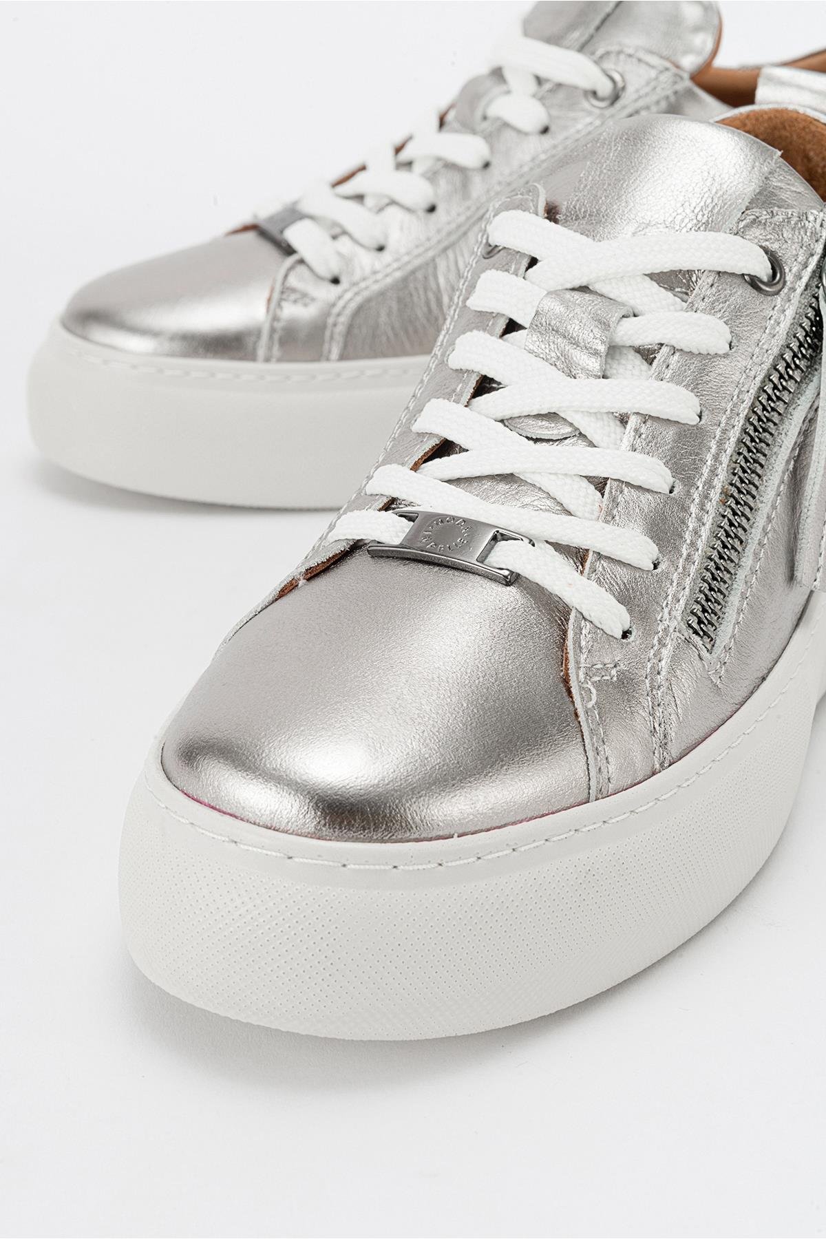 116-198135-2-PLATINALLIE Platin Hakiki Deri Kadın Sneakers