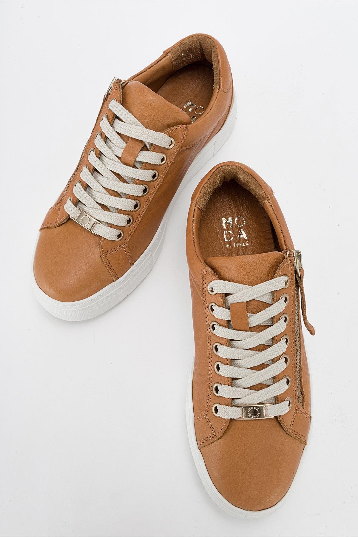 116-143201-1-TABABERLY Taba Hakiki Deri Kadın Sneakers