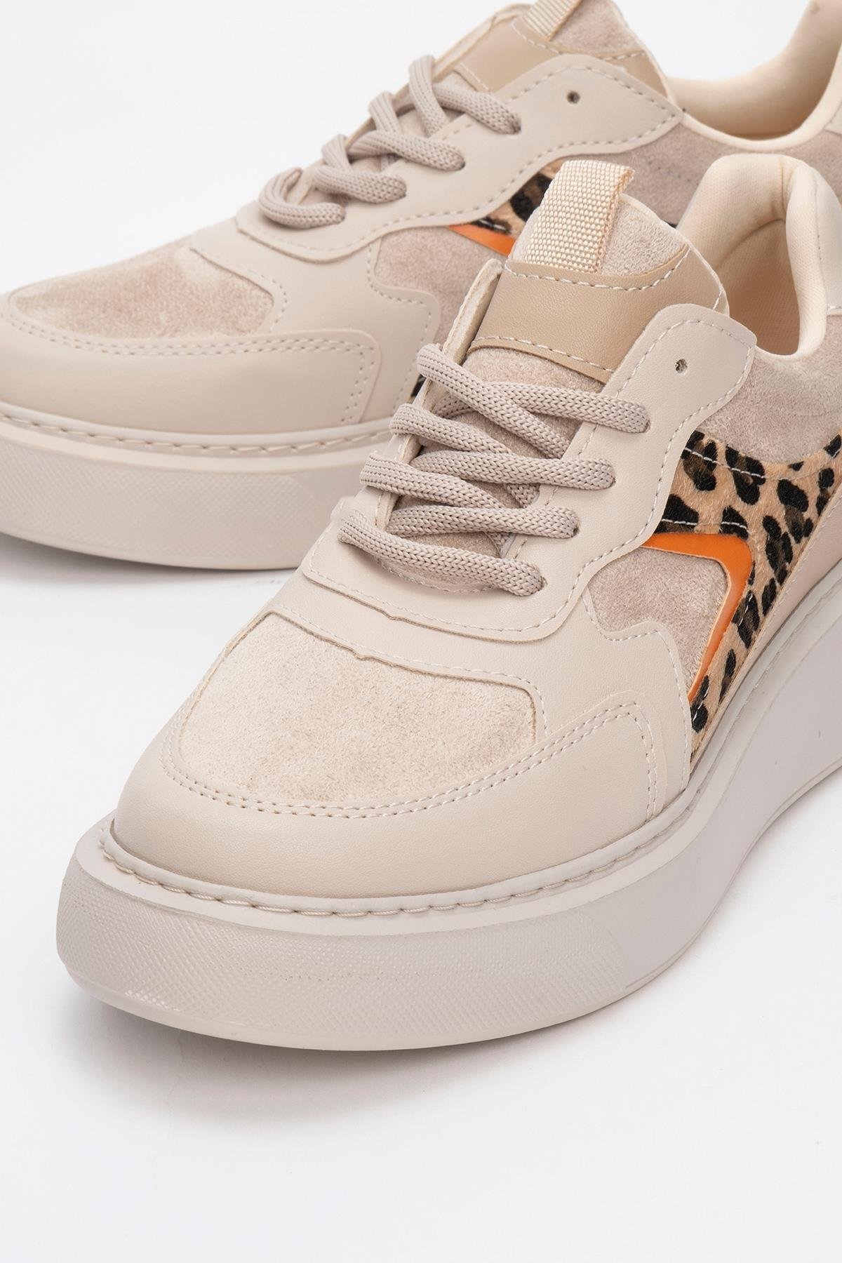 17-Y705-2-BEJ DESENLIDREA Bej Desenli Kadın Günlük Sneakers