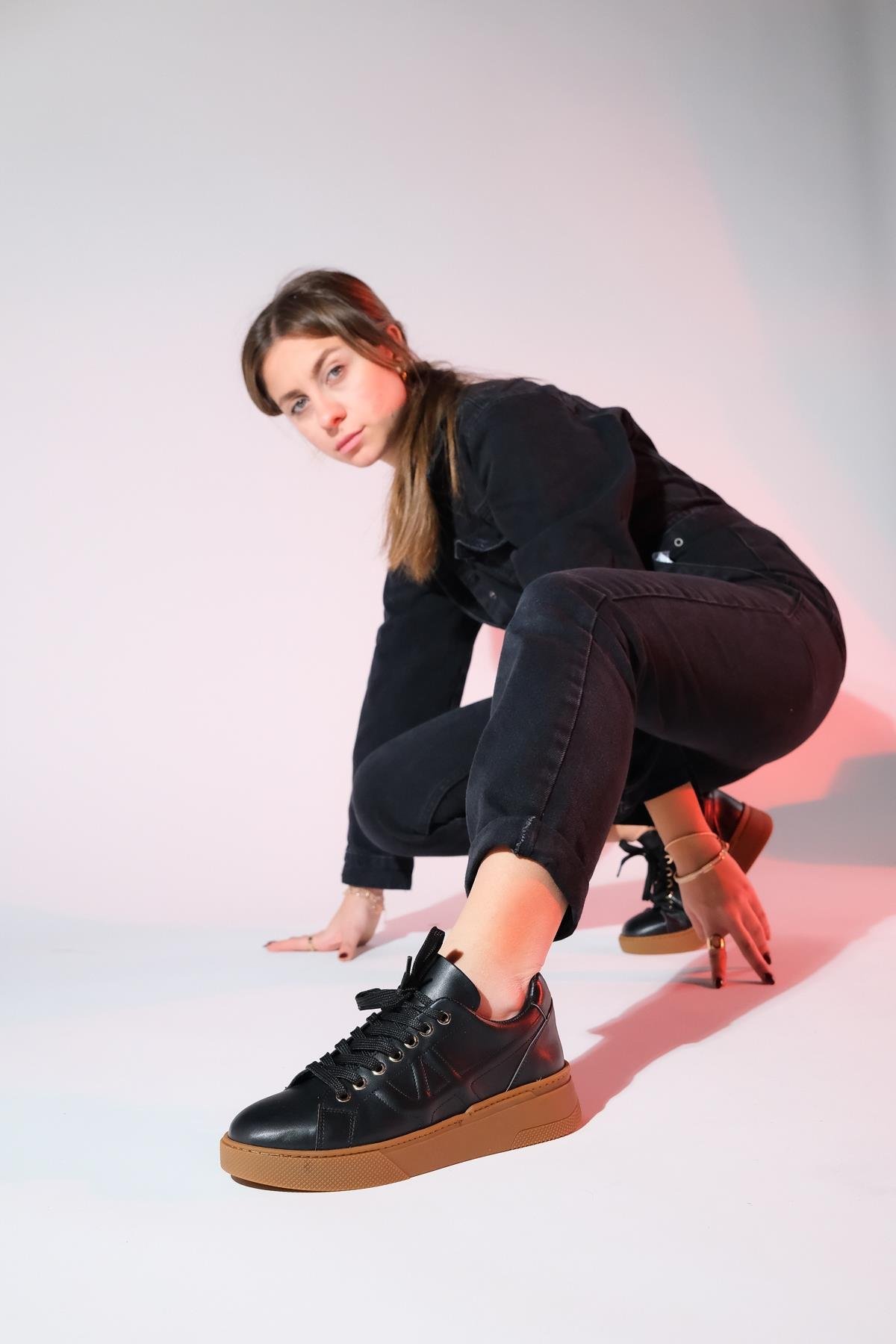 223-1508-1-SIYAHLİEZ Siyah Kadın Spor Sneaker