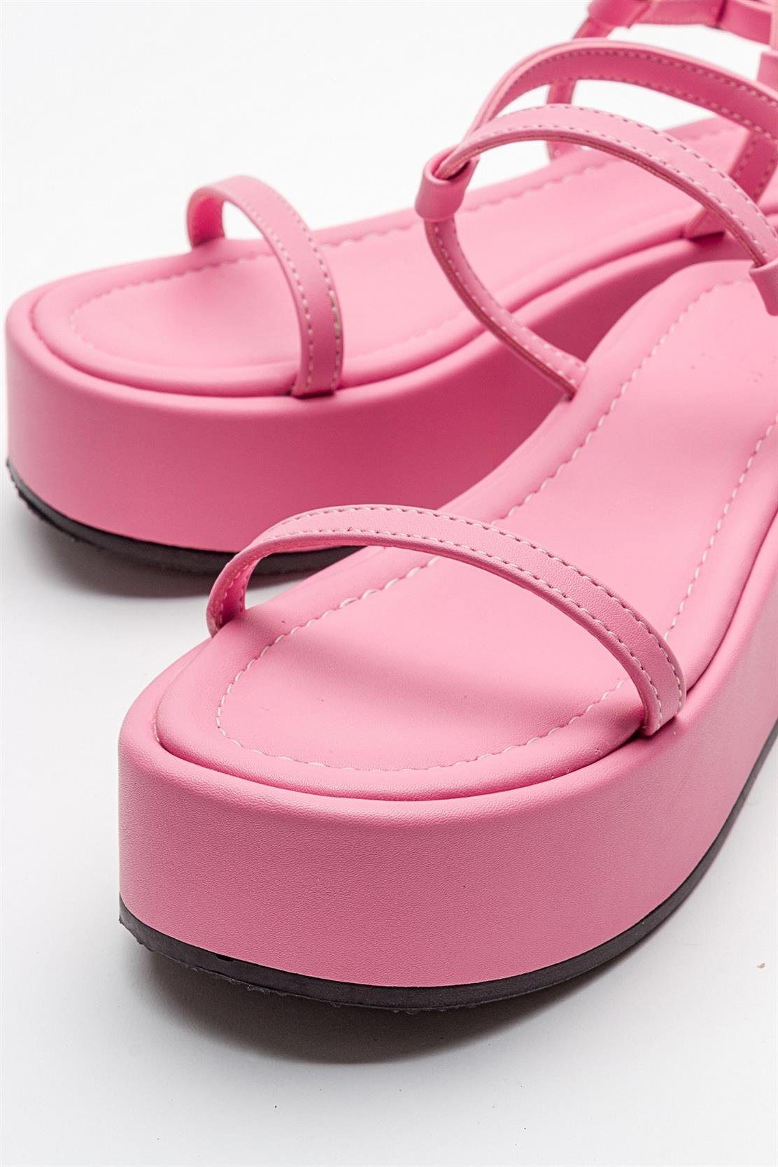 16-9907-3-PEMBELİNA Pembe Kadın Sandalet