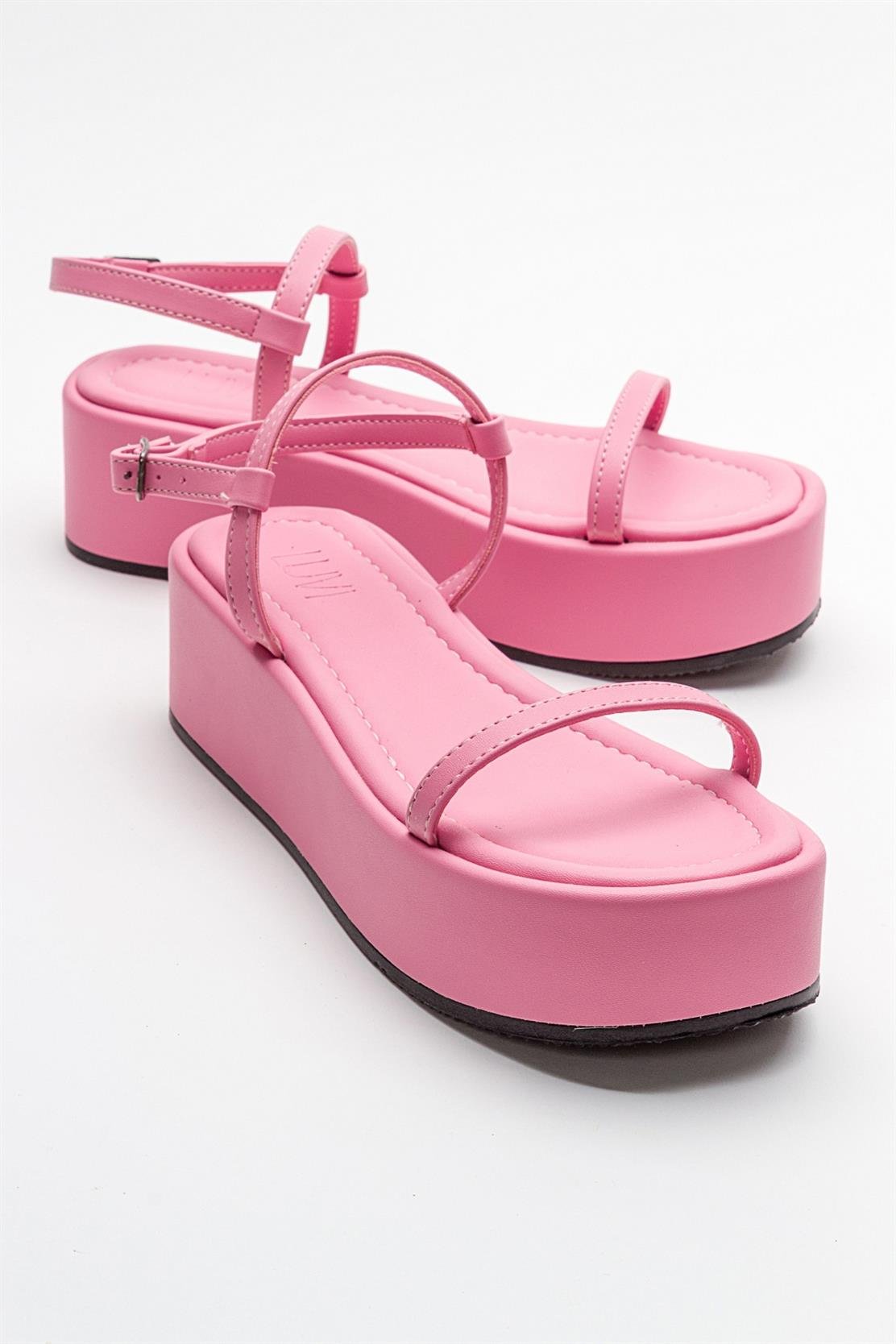 16-9907-3-PEMBELİNA Pembe Kadın Sandalet