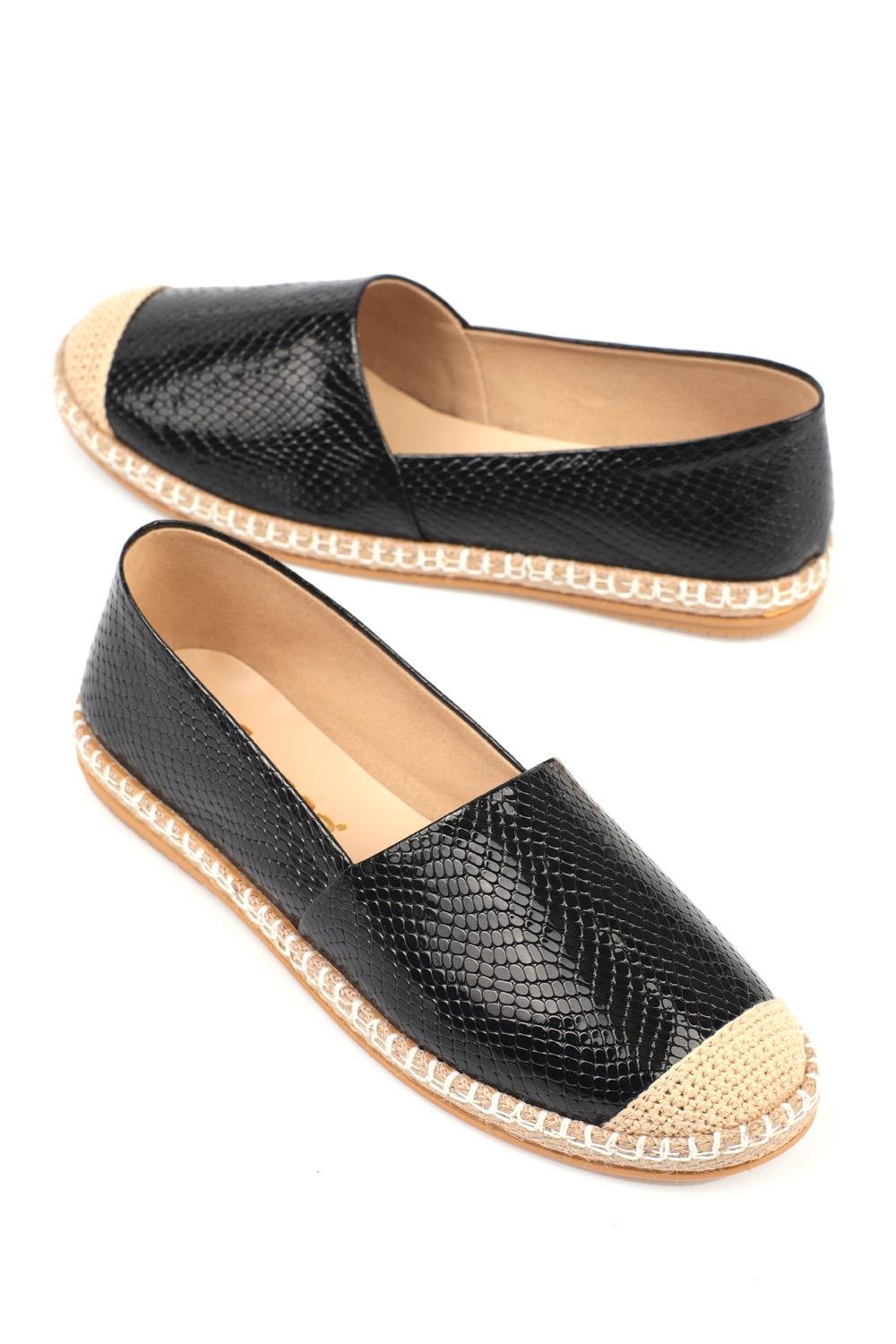 Capone 001 Women Black Espadrille