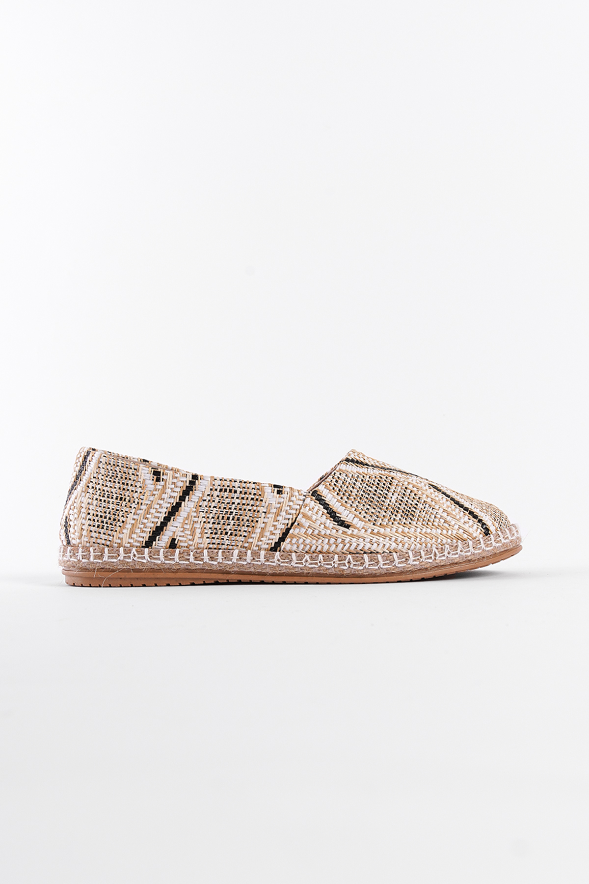 Capone 001 Women Black White Espadrille