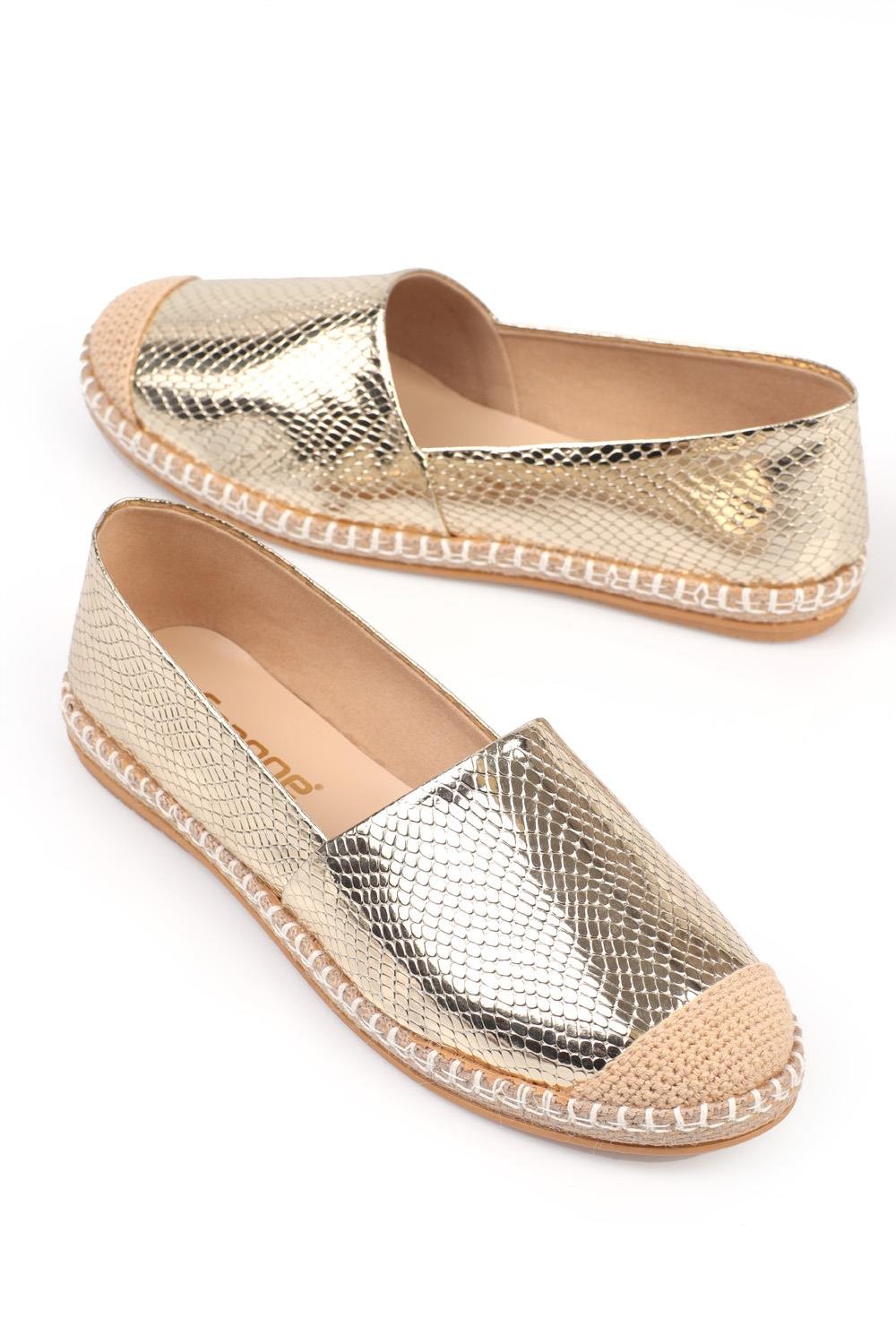 Capone 001 Women Gold Espadrille