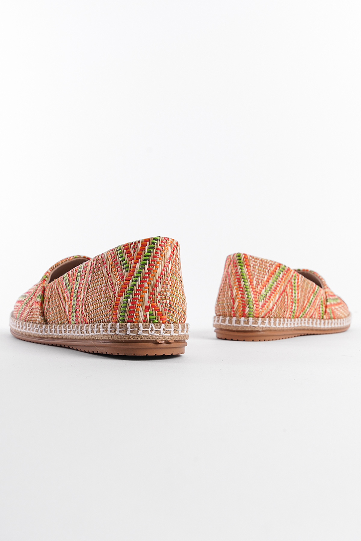 Capone 001 Women Green Orange Espadrille