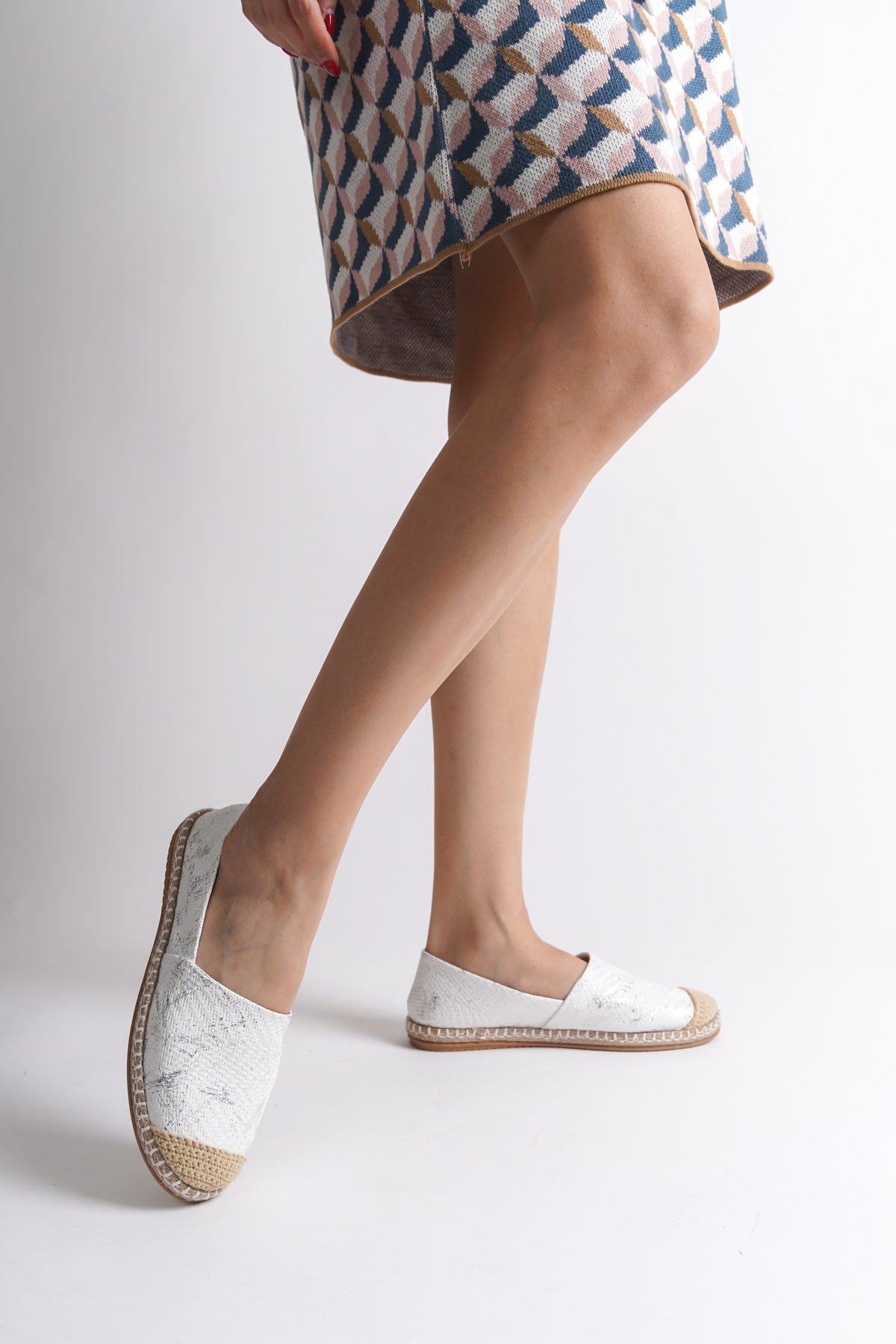 Capone 001 Women Silver Espadrille