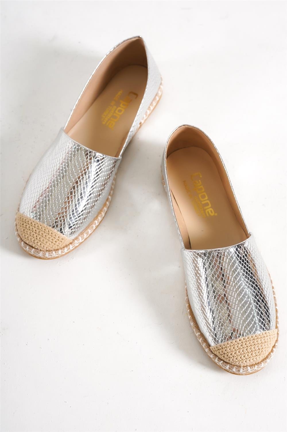 Capone 001 Women Silver Espadrille