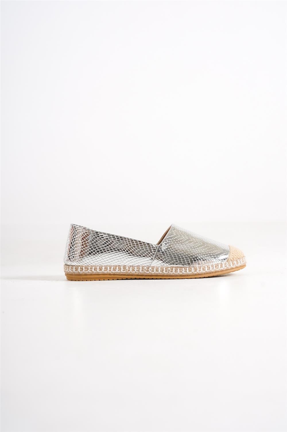 Capone 001 Women Silver Espadrille
