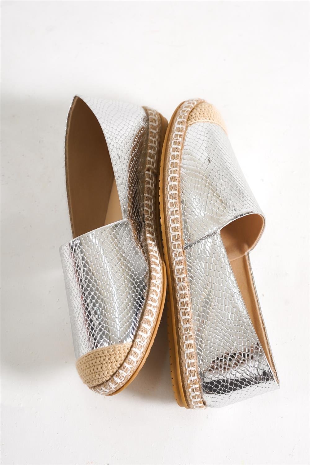 Capone 001 Women Silver Espadrille
