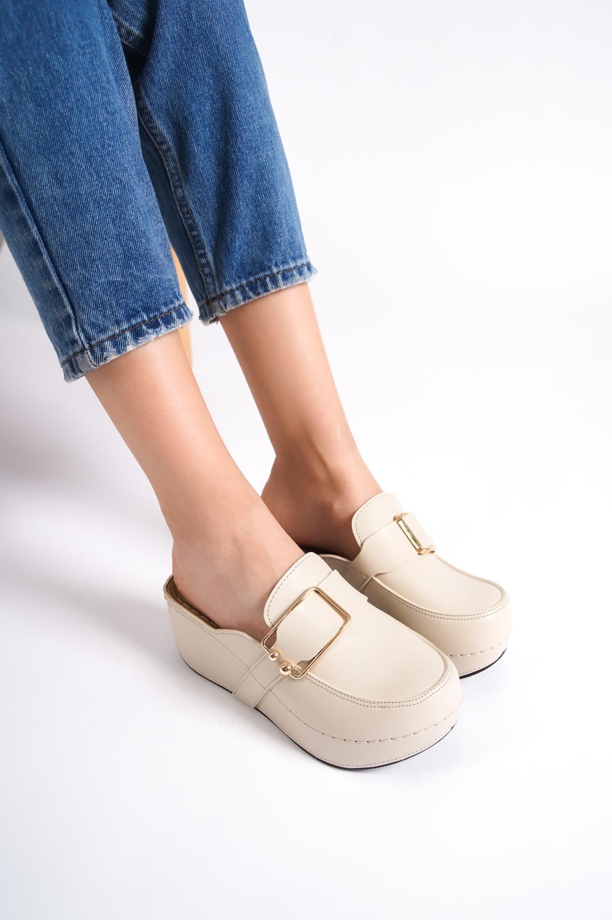 Capone 107090 Women Beige Slingback Comfort Anatomical Sandals