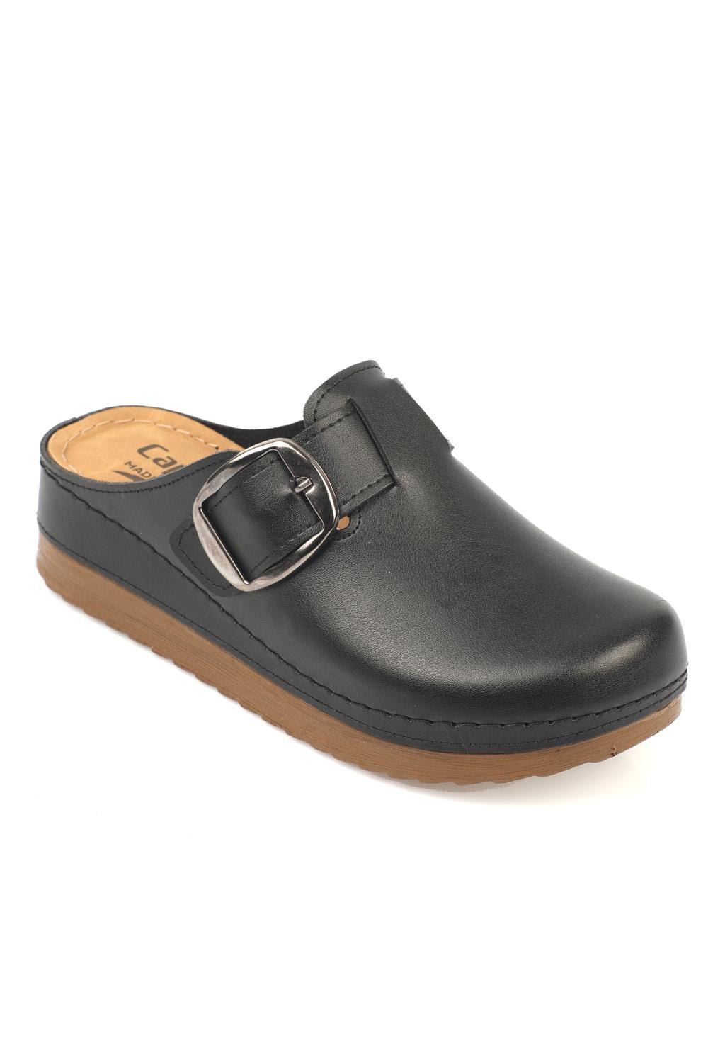 Capone 107090 Women Black Slingback Comfort Anatomical Sandals