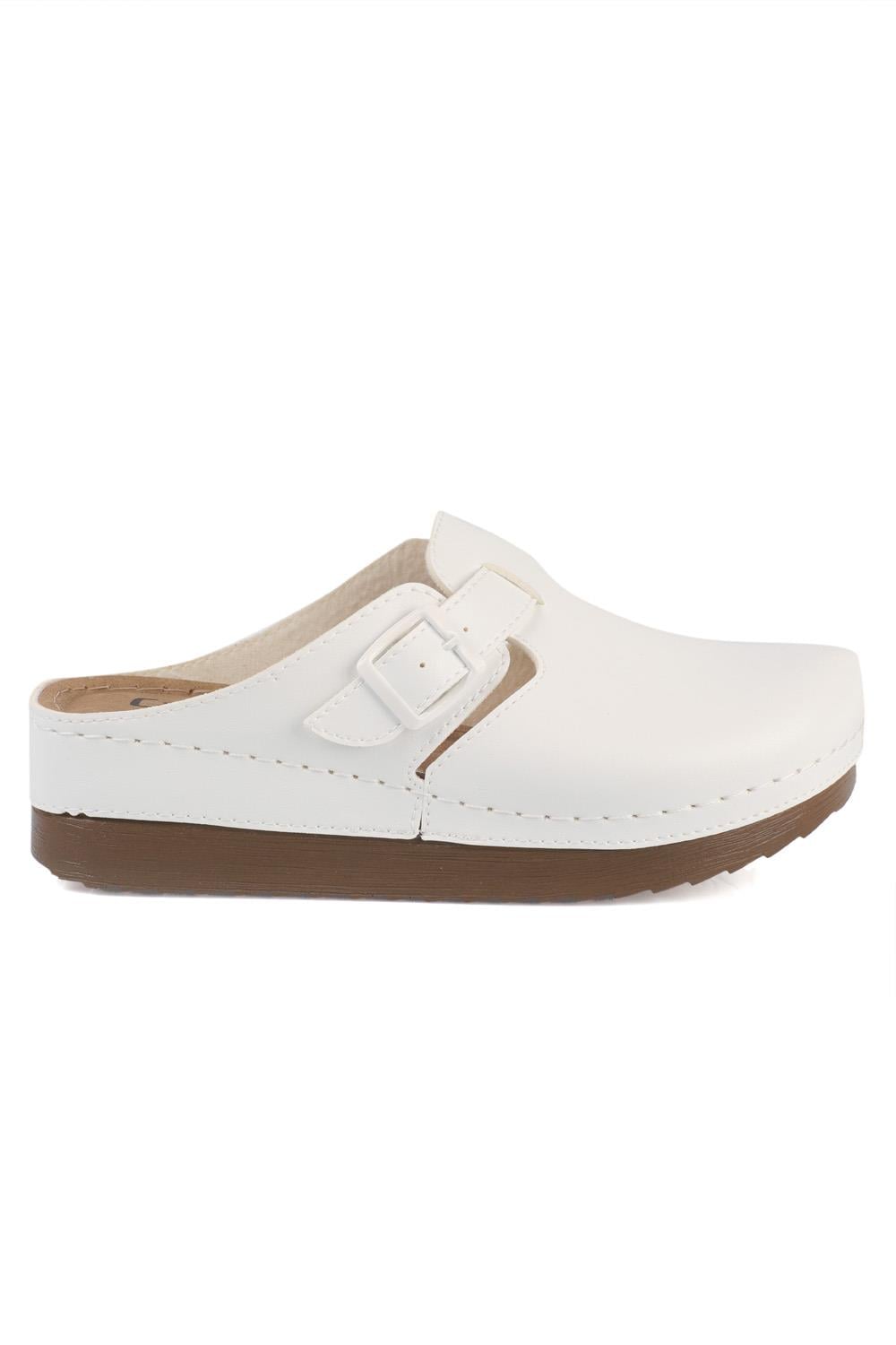 Capone 107090 Women White Slingback Comfort Anatomical Sandals