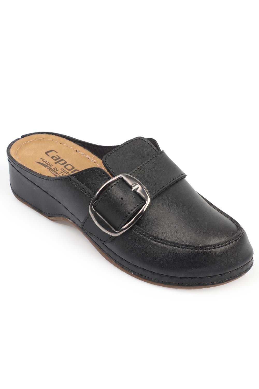 Capone 4151 Women Black Slingback Comfort Anatomical Sandals