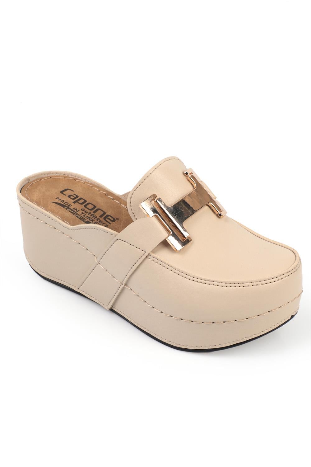 Capone 612005 Women Beige Slingback Comfort Anatomical Sandals