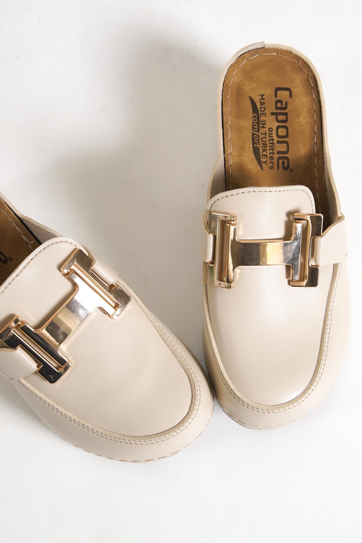Capone 612005 Women Beige Slingback Comfort Anatomical Sandals