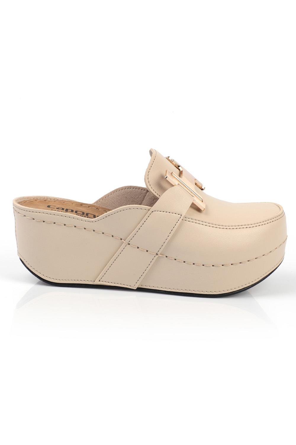 Capone 612005 Women Beige Slingback Comfort Anatomical Sandals