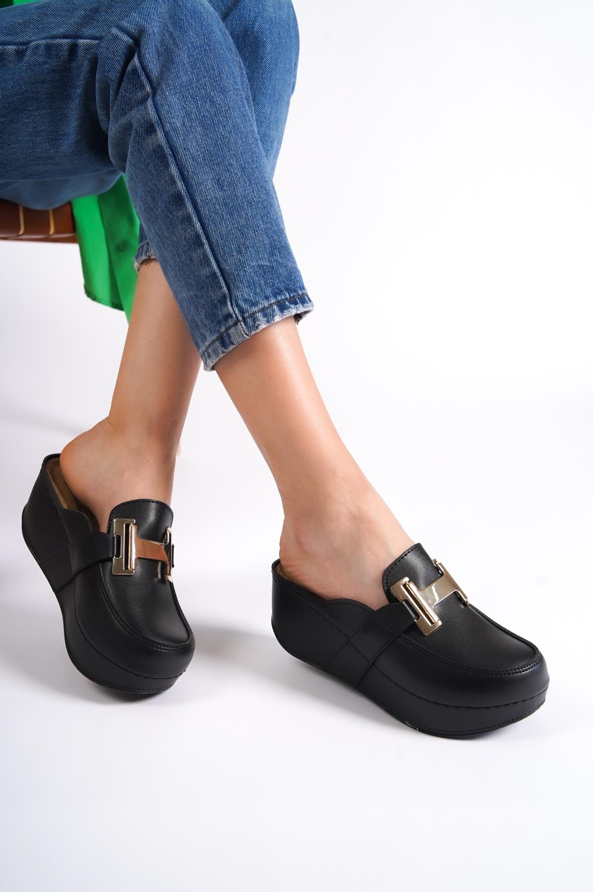Capone 612005 Women Black Slingback Comfort Anatomical Sandals