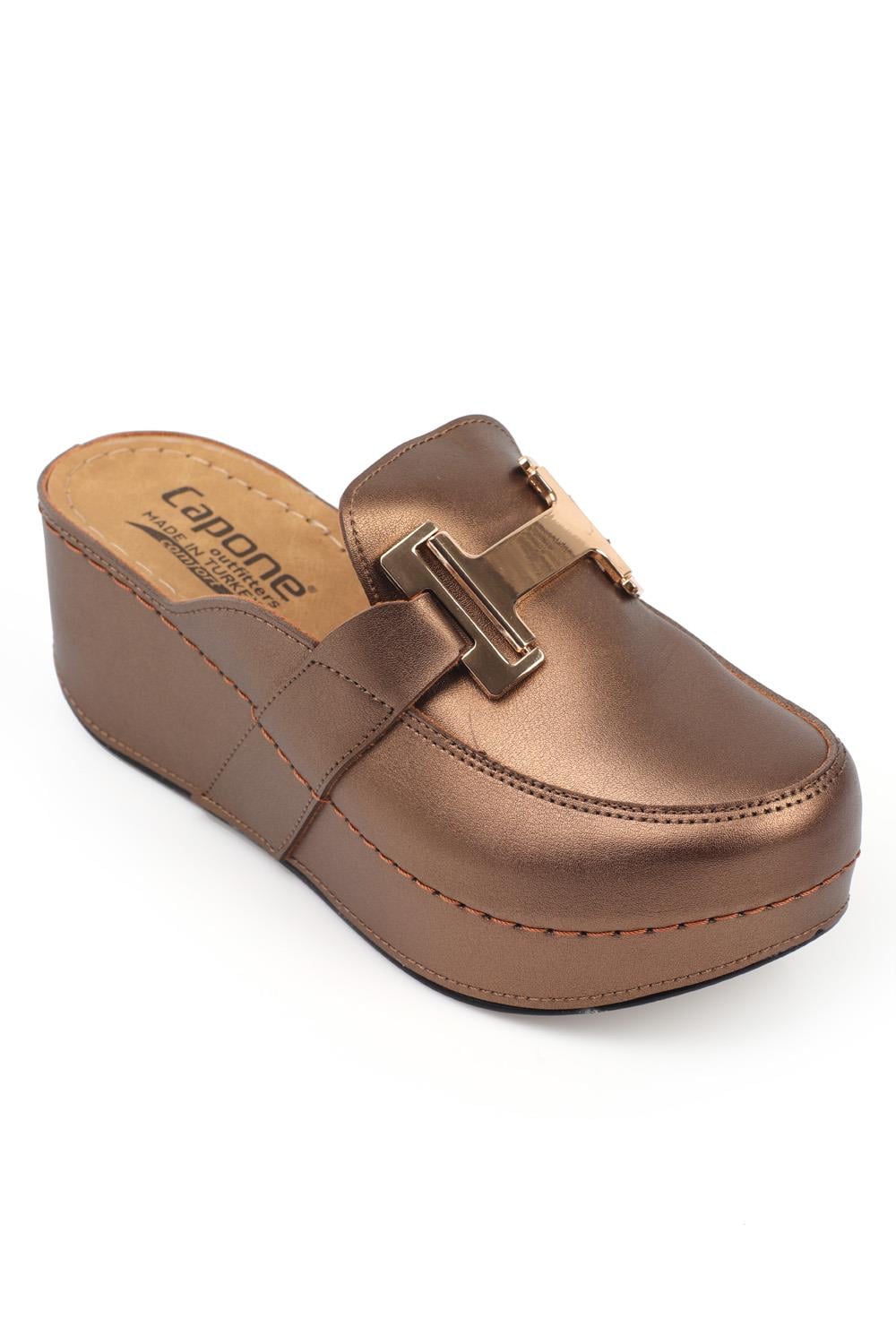 Capone 612005 Women Copper Slingback Comfort Anatomical Sandals