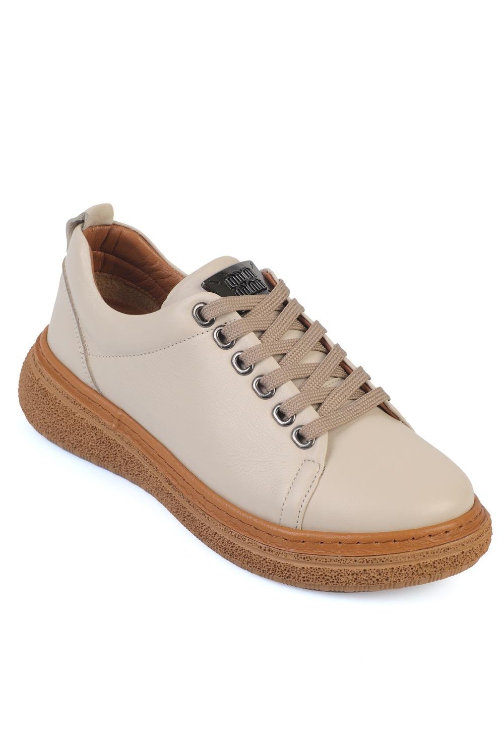 Capone Aurora Genuine Leather Comfort Women Beige Loafer