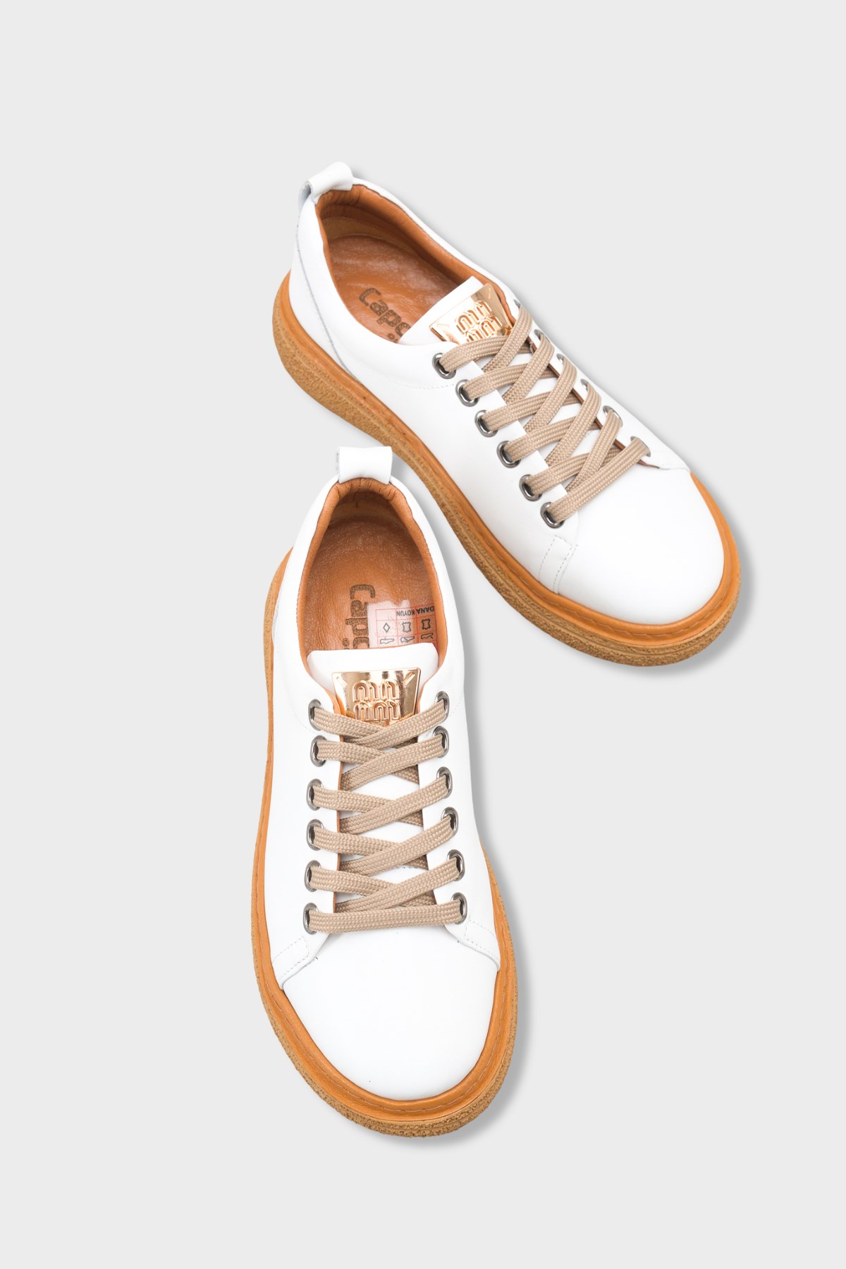 Capone Aurora Genuine Leather Comfort Women White Loafer