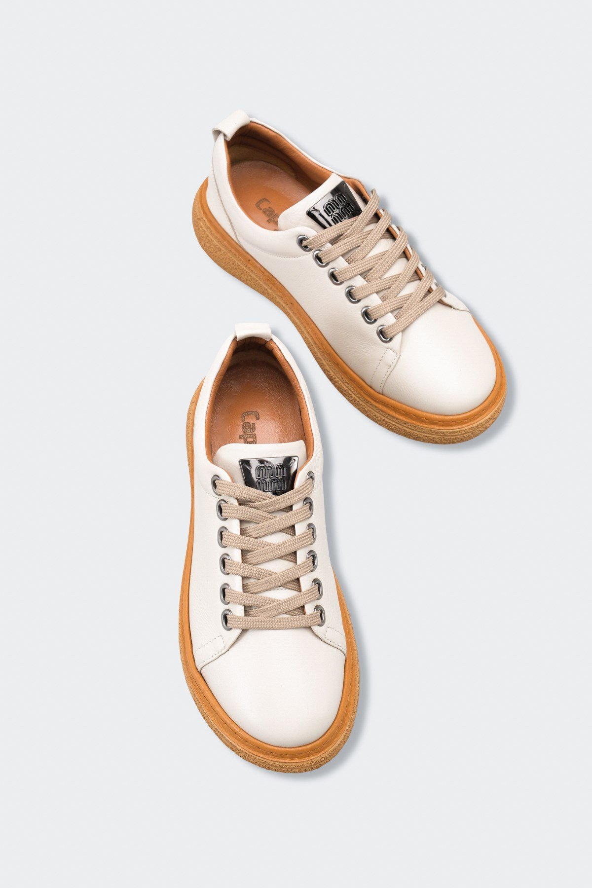 Capone Aurora Genuine Leather Comfort Women Beige Loafer