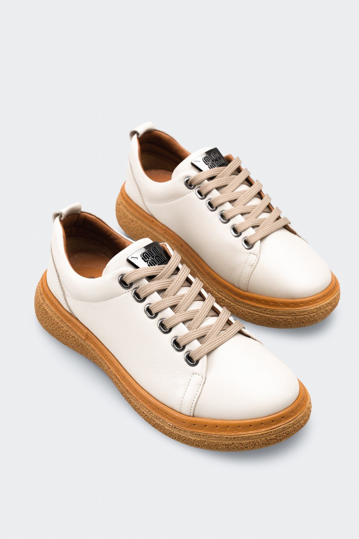 Capone Aurora Genuine Leather Comfort Women Beige Loafer
